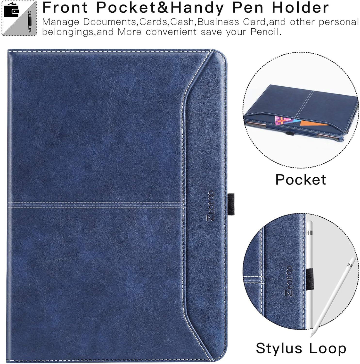 Detalle 1 de iPad leather folio case A2602 A2603