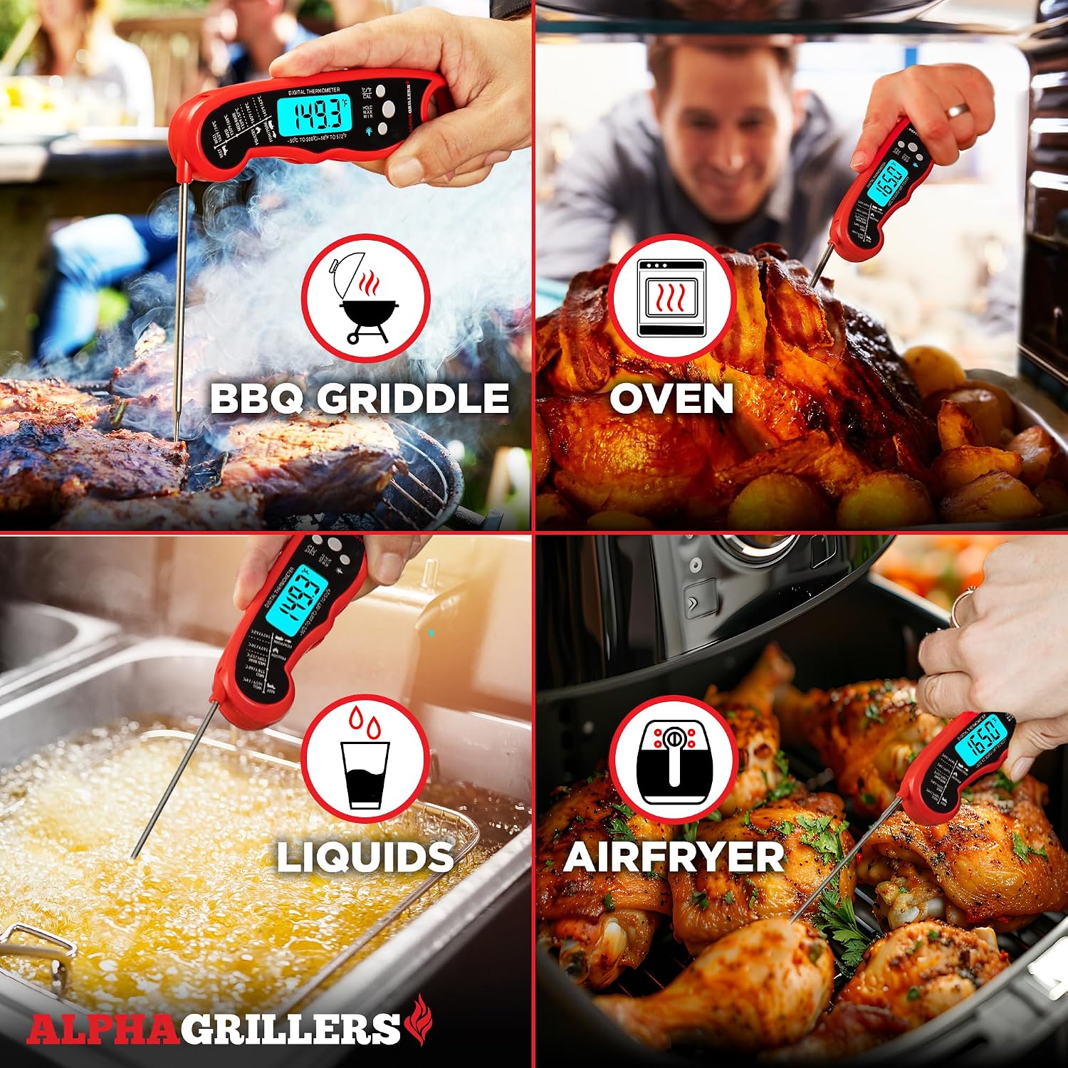 Thumbnail 6 de Instant-Read Magnetic Meat Thermometer 🍖