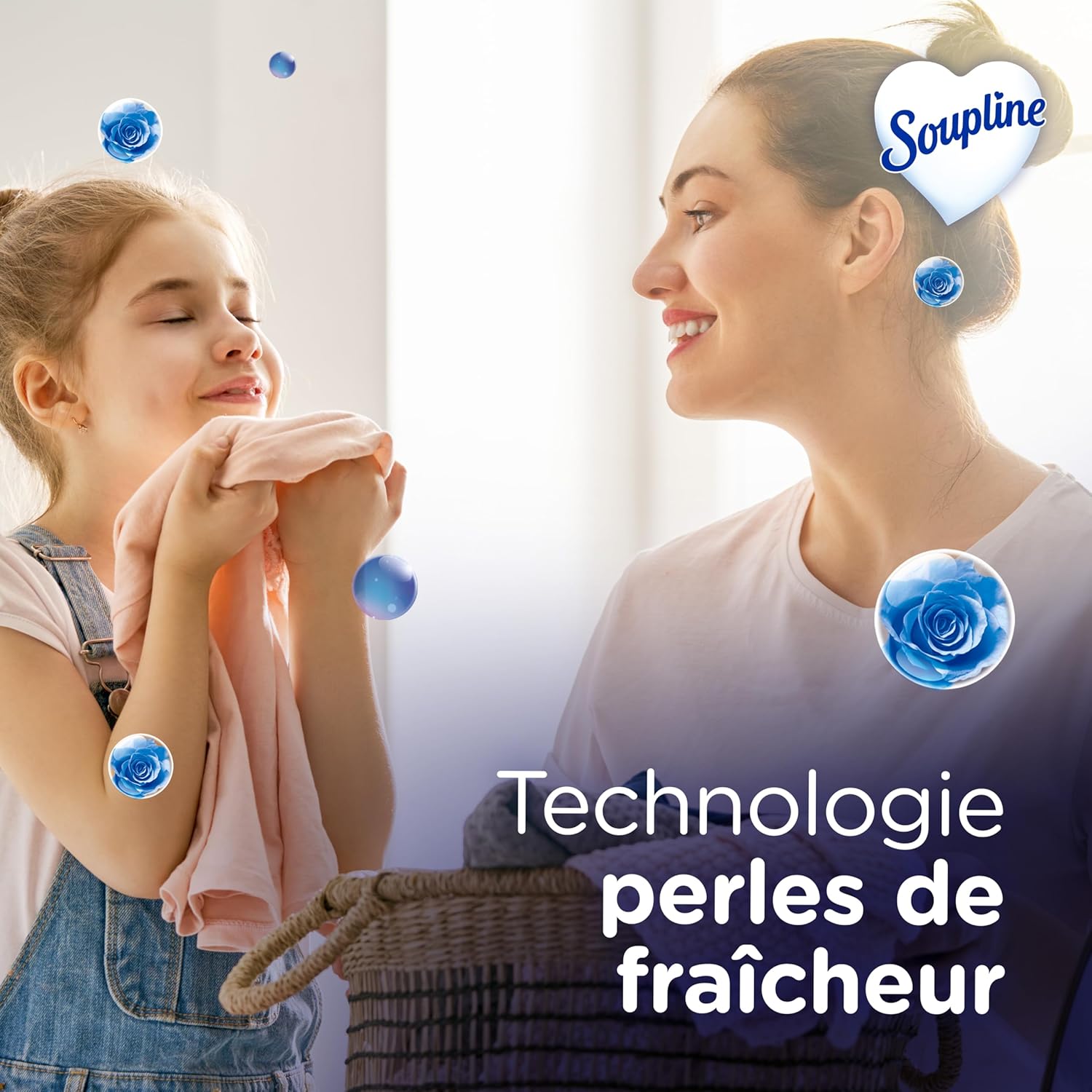 Thumbnail 2 de Soupline Moments Magiques – Adoucissant linge concentré 3D Câlin d’Amour, lot 12 x 800 ml