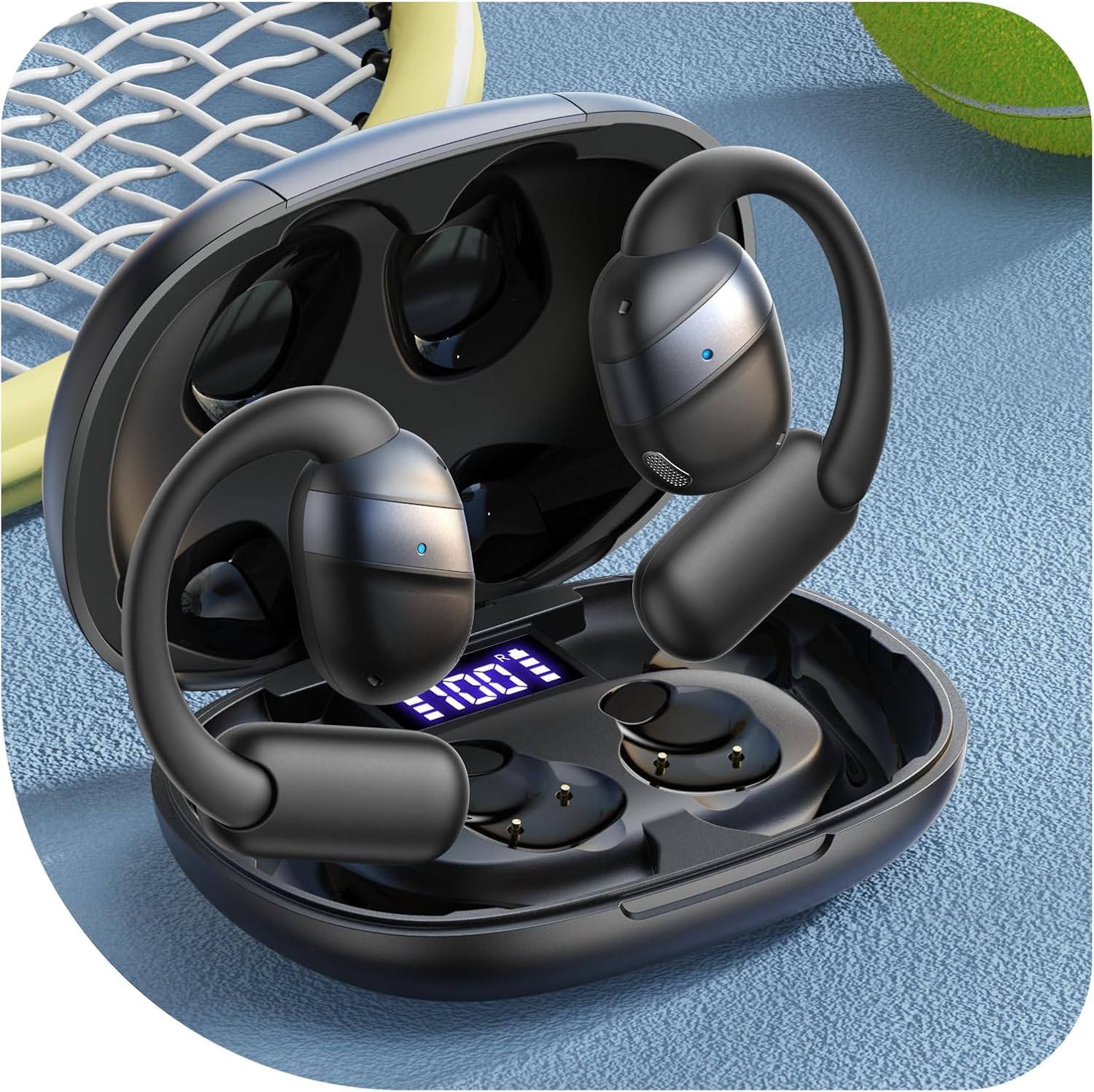 Detalle de JOYROOM Open Ear Kopfhörer Bluetooth 5.4, 50 Std. Spielzeit