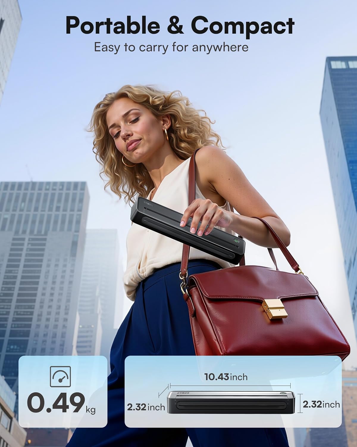 Thumbnail 2 de ETIKEZ D90E Inkless Portable Printer for Travel
