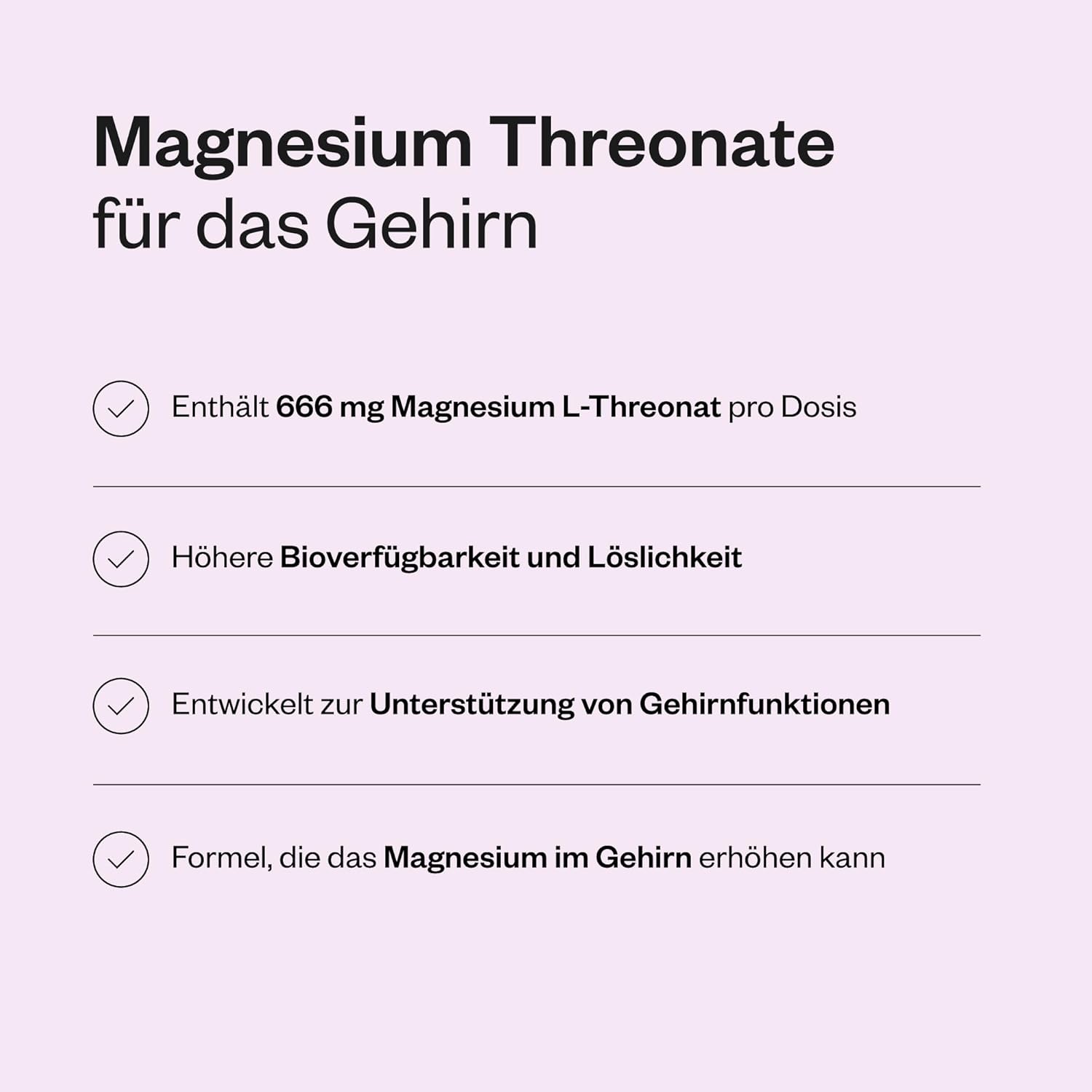Thumbnail 3 de SuperSmart Magnesium L‑Threonat (Magtein®) – 60 Kapseln für weniger Müdigkeit & Unterstützung von Nerven und Muskeln