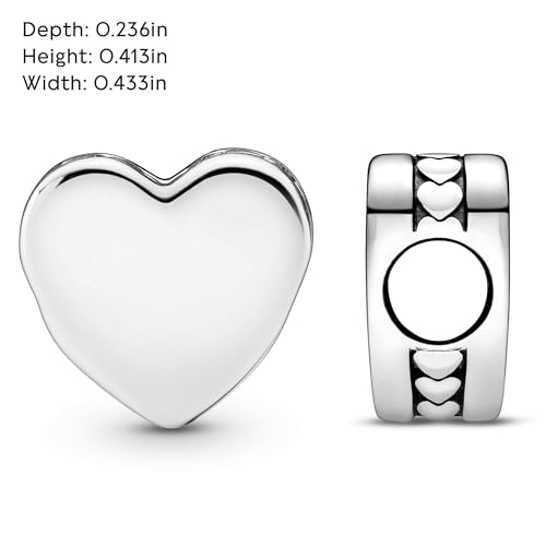 Thumbnail 6 de Pandora Moments Dije grabable con diseño de corazón en plata de ley