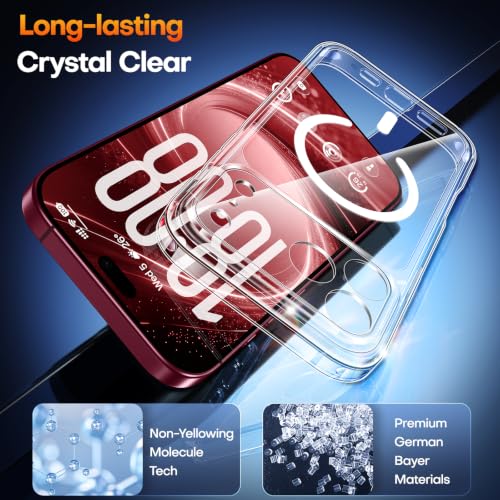 Detalle de TAURI for iPhone 18 Pro Max Case with MagSafe – Clear