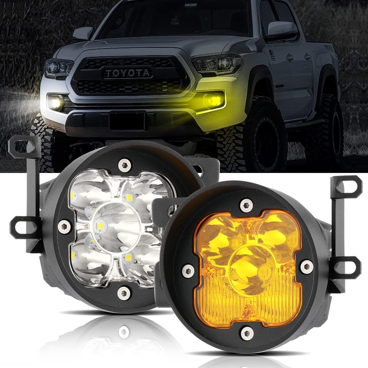 Detalle de Auxbeam XP-Ultra 3" Fog Light Brackets for Tacoma, Pair