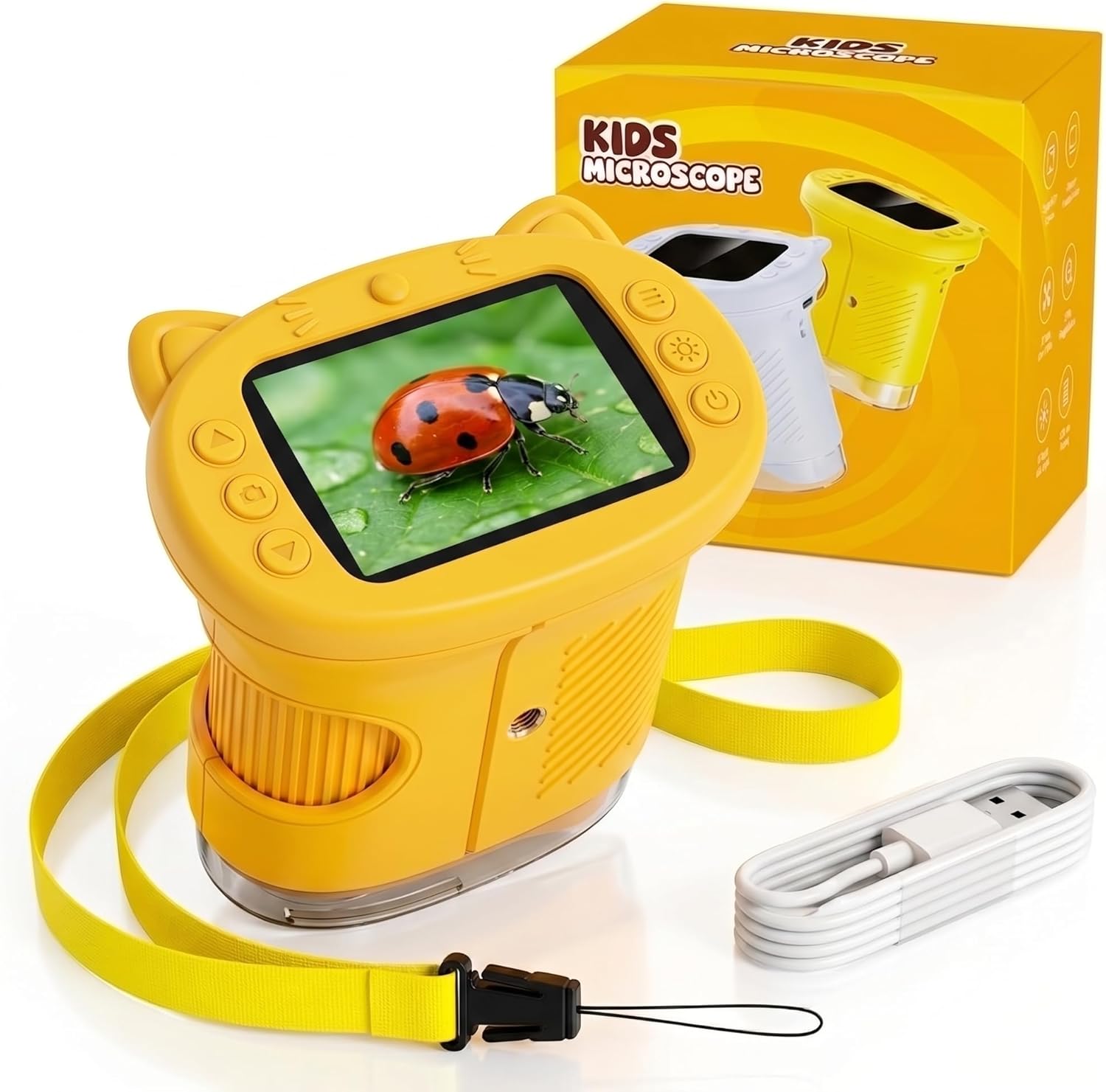 Detalle de OAEBLLE Kids Microscope: 1000X Handheld Digital Pocket Microscope