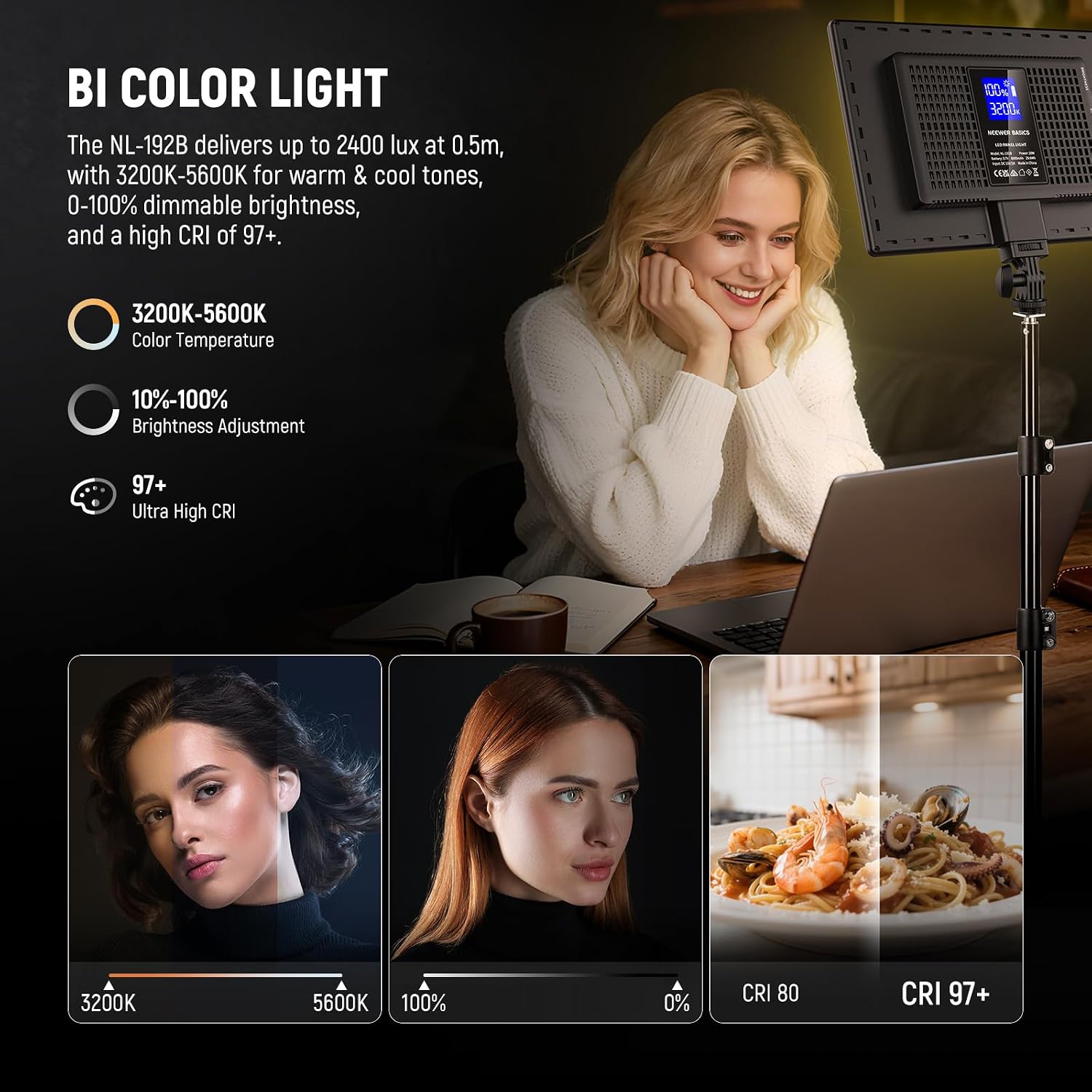 Detalle de NEEWER NL-192B 13" LED Video Light Panel