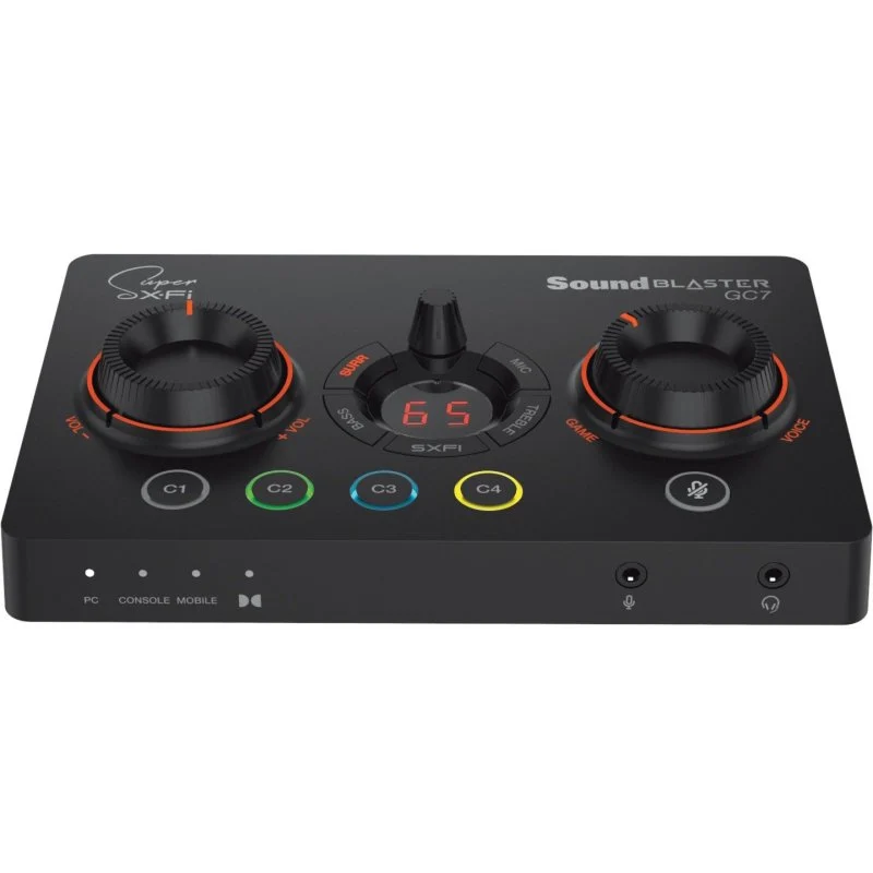 Creative Sound Blaster GC7 DAC RGB: Tarjeta de Sonido Externa USB para Streaming
