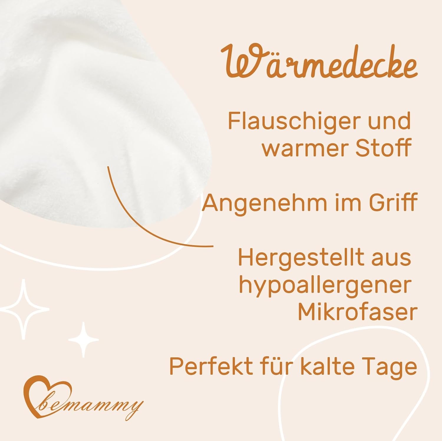 Detalle 2 de Be Mammy Couverture chaude pour bébé en microfibre hypoallergénique, peluche motif 3D ours (Blanc - Ours)