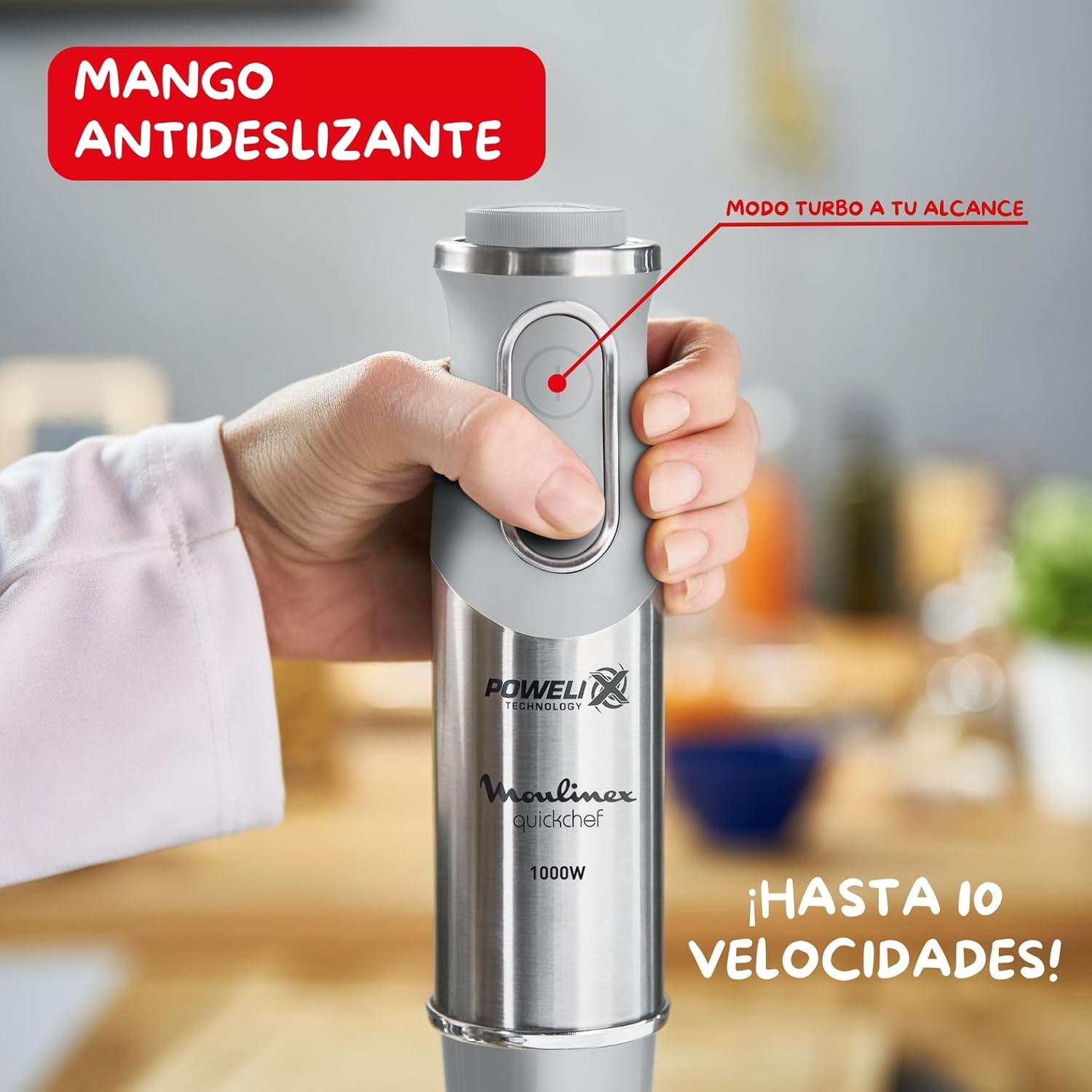 Thumbnail 3 de Moulinex Quickchef 1000 W batidora mano 800 ml