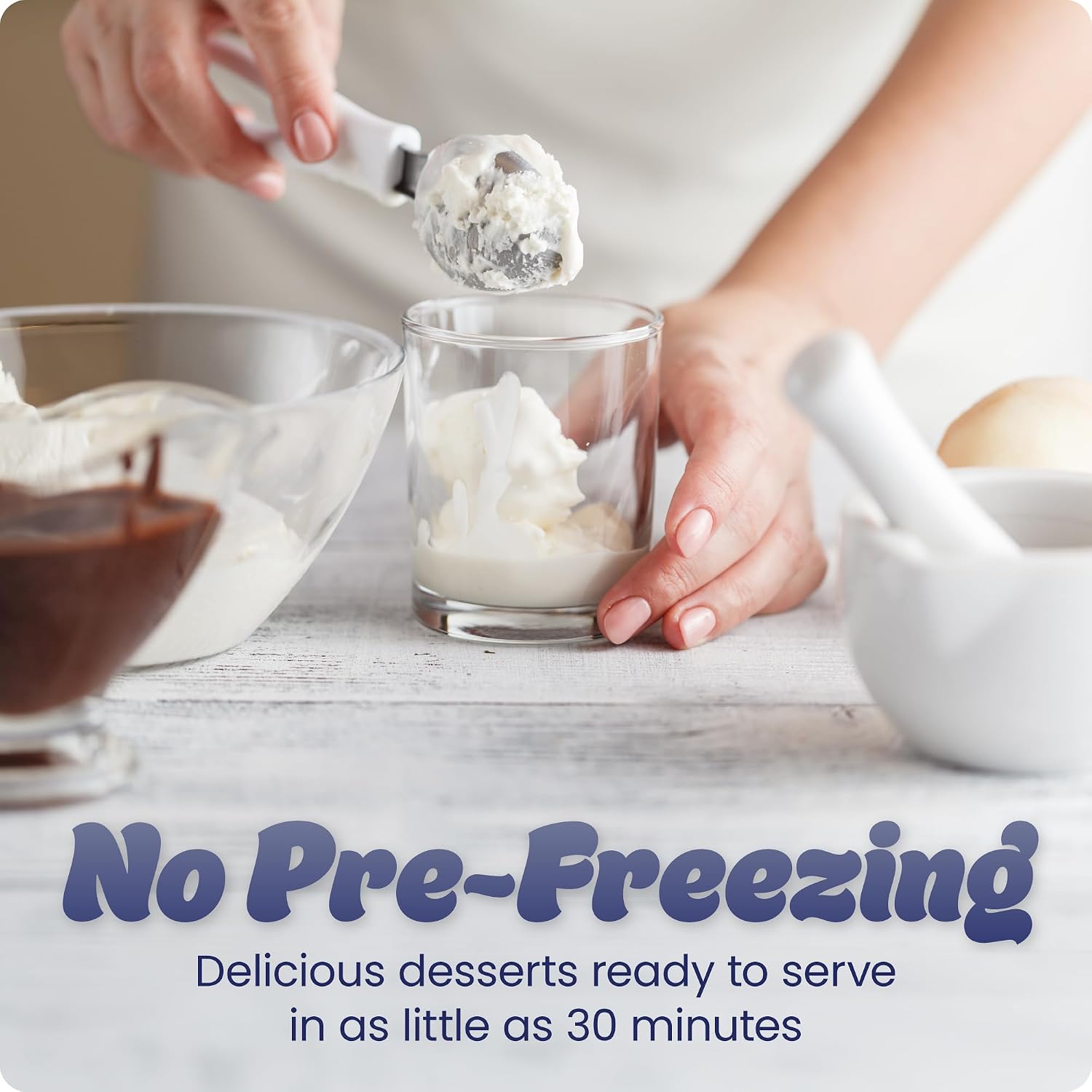 Thumbnail 6 de Chefman Ice Cream Maker with 20-oz Containers