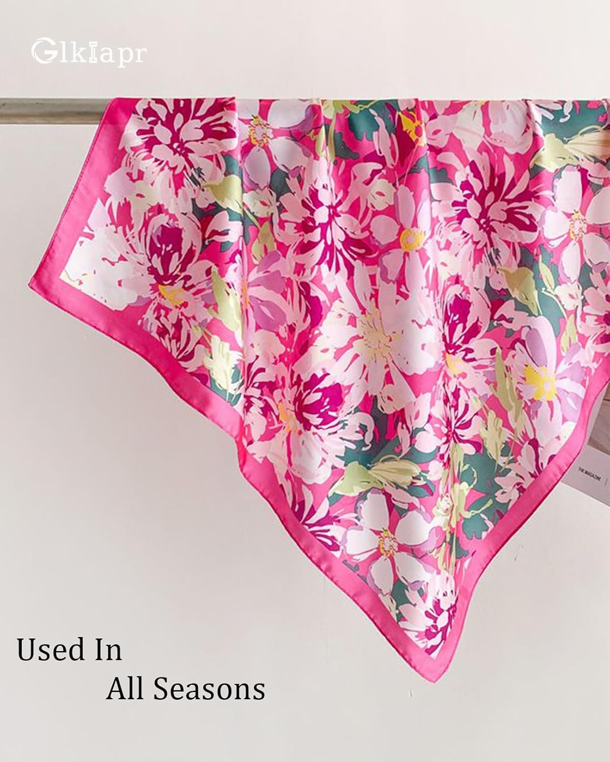 Detalle 2 de Glkiapr Bandana Headscarf, 27.5-Inch Square