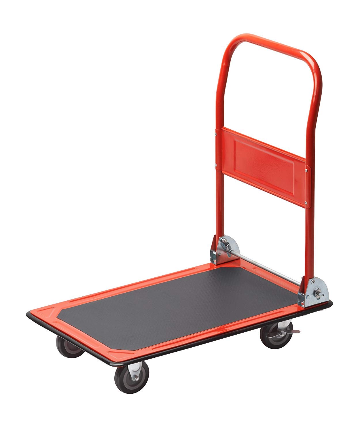 Meister 8985400 Carrello da trasporto pieghevole: portata 150 kg, rosso