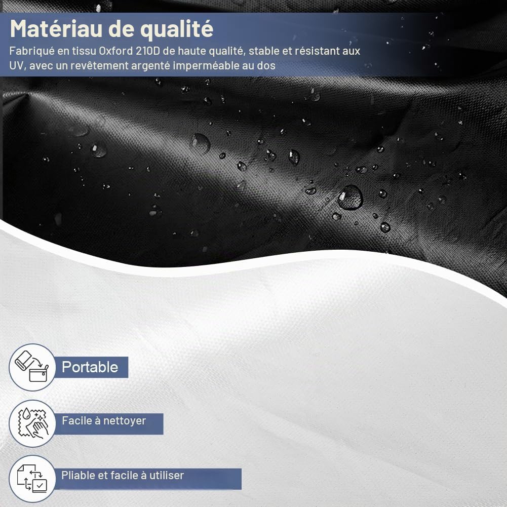 Detalle 2 de AOOWU 5499834 hoes voor zweefparasol Ø 300 cm, waterdicht en UV-bestendig