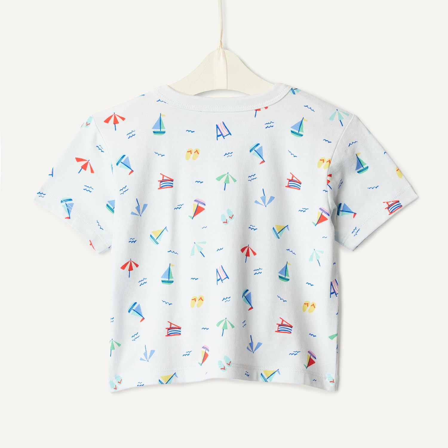 Detalle 2 de Amazon Essentials x Sofia Grainge T-shirt Girocollo a Maniche Corte in Cotone — Pacco da 2 (0–24)