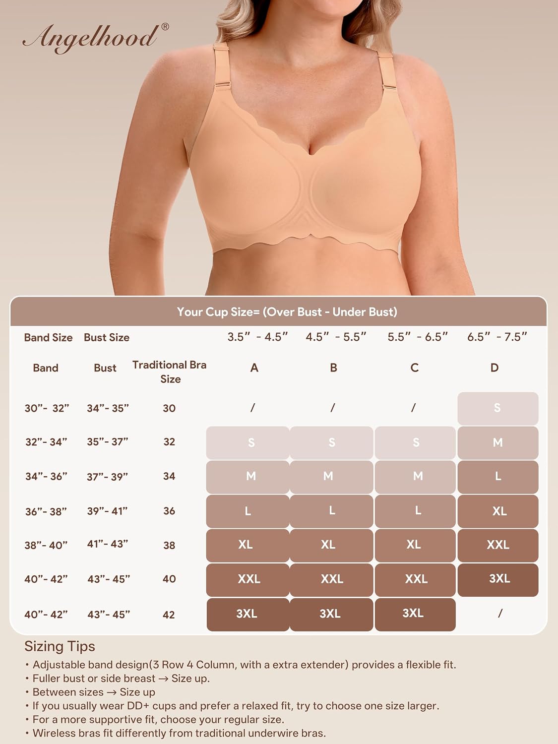 Thumbnail 6 de Angelhood Seamless Jelly Push Up Wireless Bra (V-Neck, No Underwire)