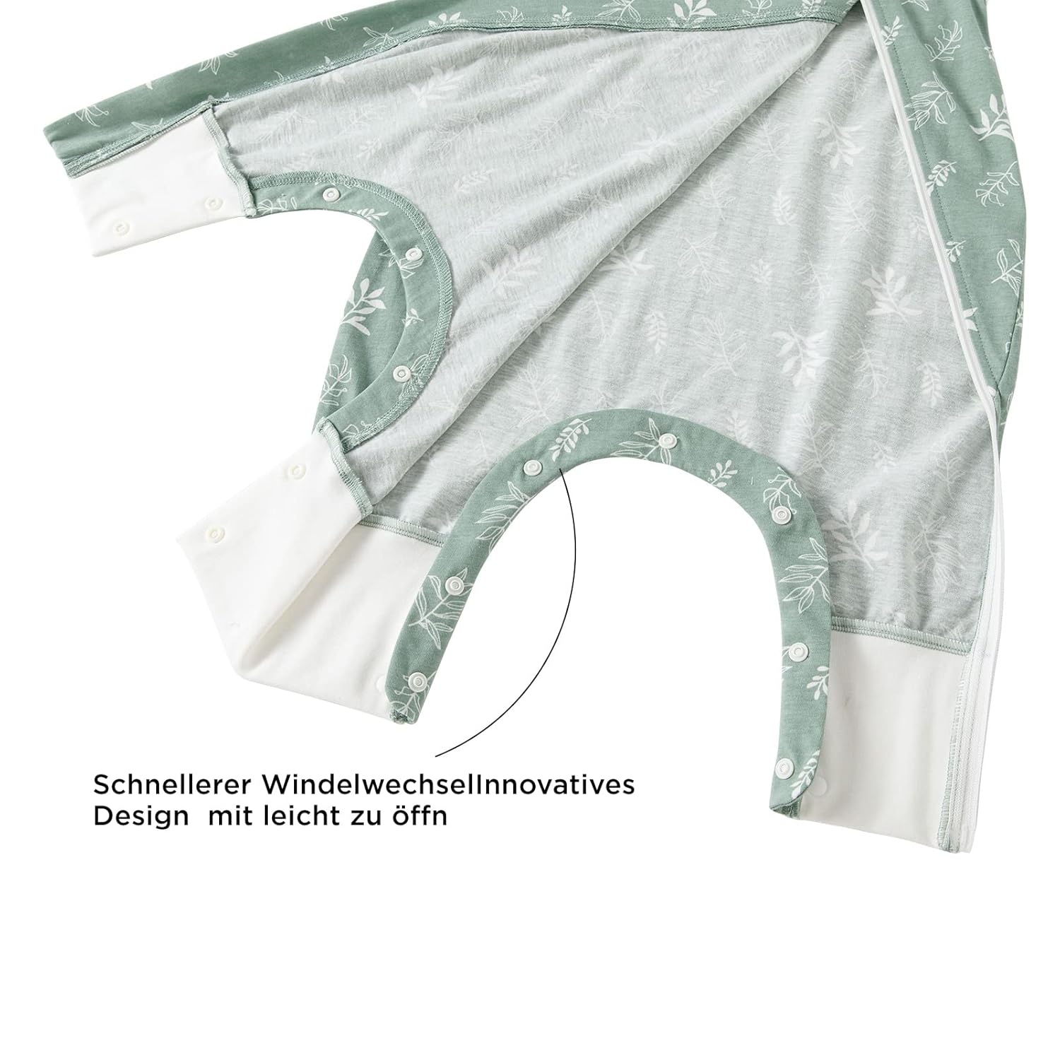 Thumbnail 5 de Duomiaomiao 2er Pack Baby Schlafsack mit Füßen, 0.5 Tog, Baumwolle – Frühling/Sommer, Größen 65–95 cm