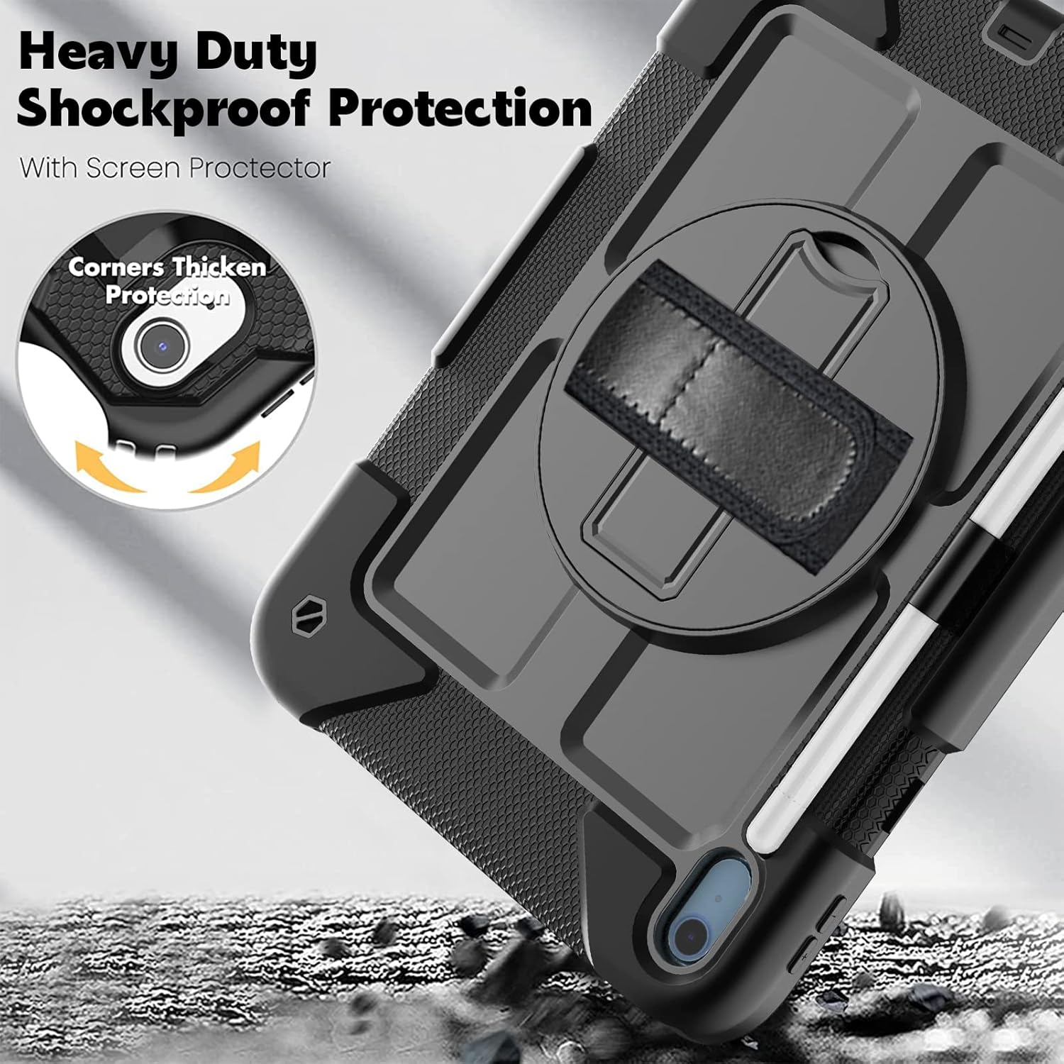 Thumbnail 4 de BMOUO Case for iPad 11" 360° Rotating Stand