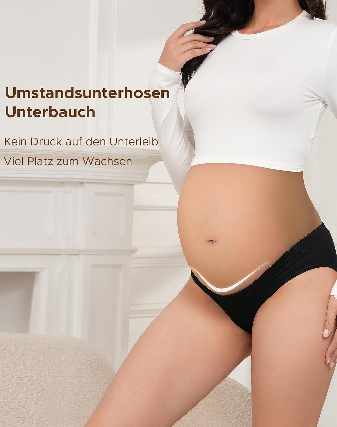 Detalle 2 de INNERSY Umstandsunterhosen 5er Pack 🩲