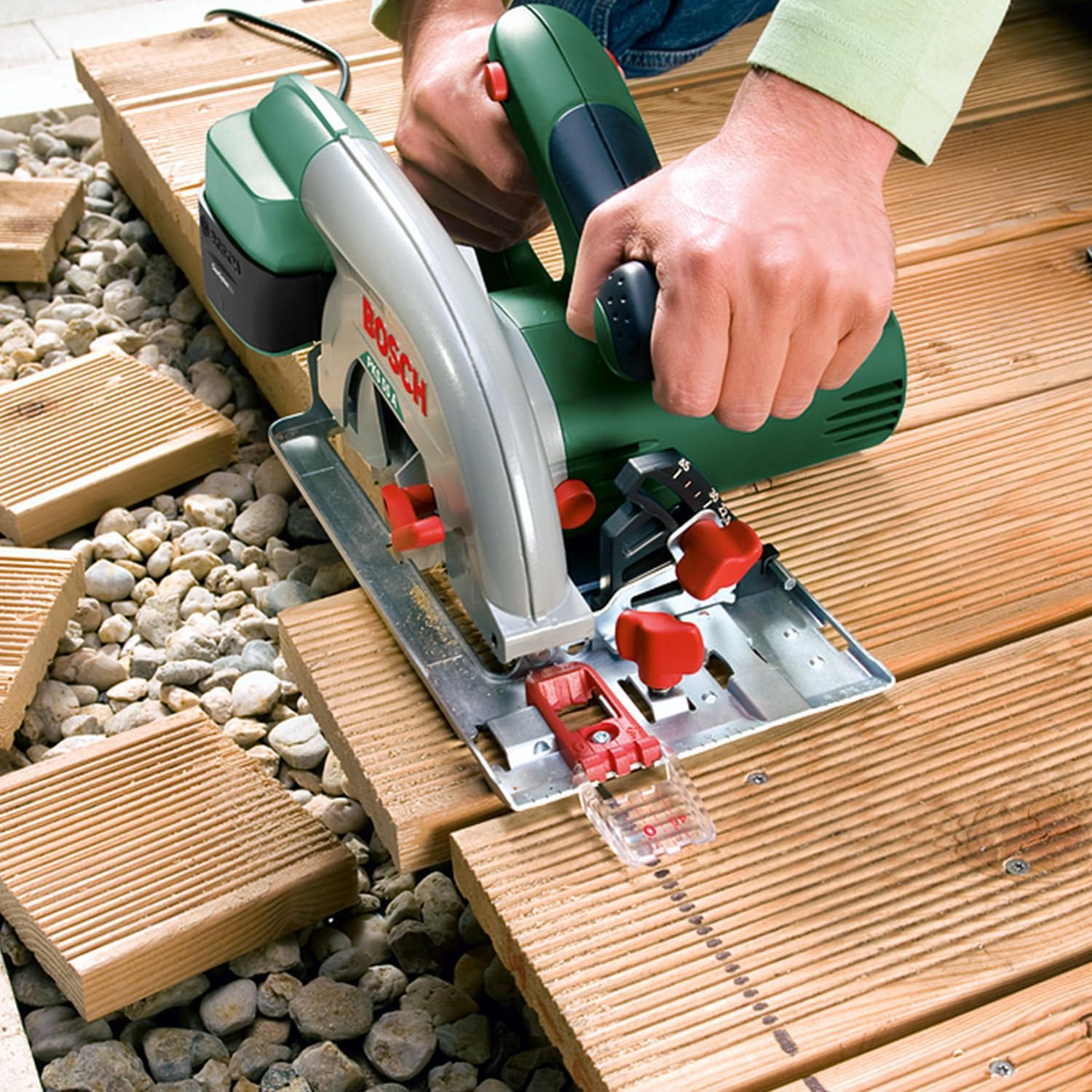 Thumbnail 2 de Bosch Home and Garden PKS 55A sega circolare compatta da 1.200 W, 160 mm