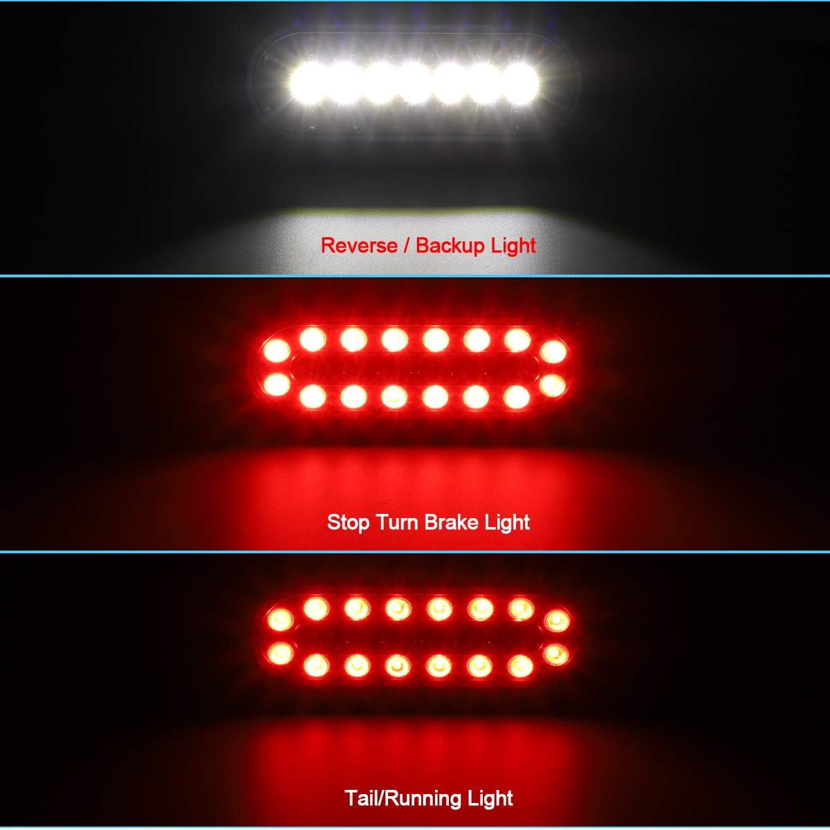 Thumbnail 2 de Partsam LED trailer lights, 6.3-inch