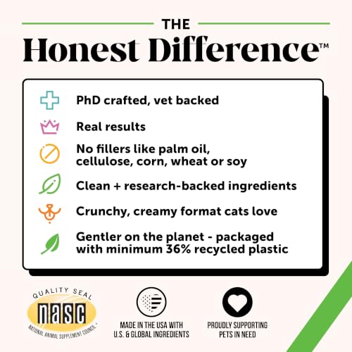Thumbnail 11 de Pet Honesty Cat Hairball Remedy Treats: Dual Texture Crunchy Creamy Hairball Relief for Indoor Cats