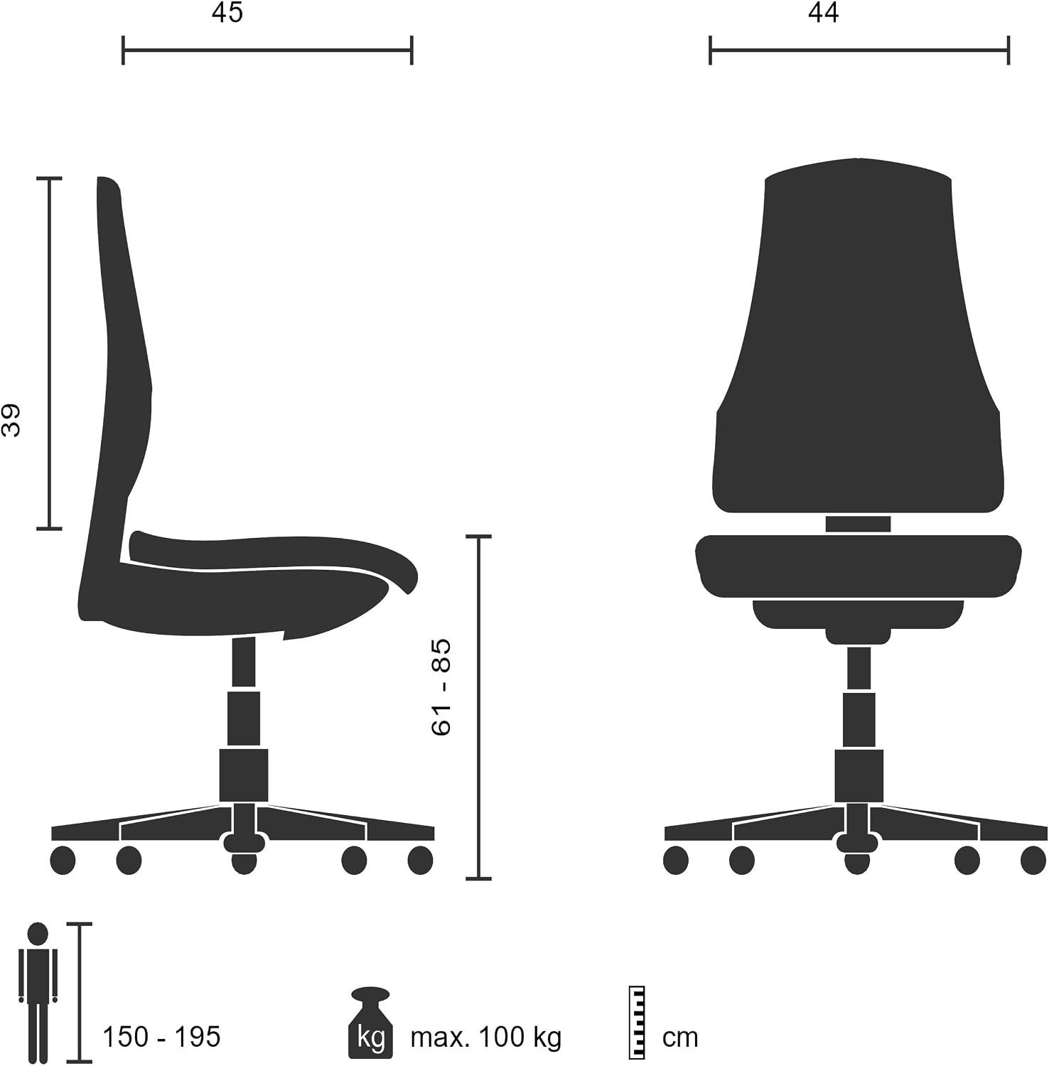 Thumbnail 2 de HJH Office 671004 operativa Ø 40 cm 💺