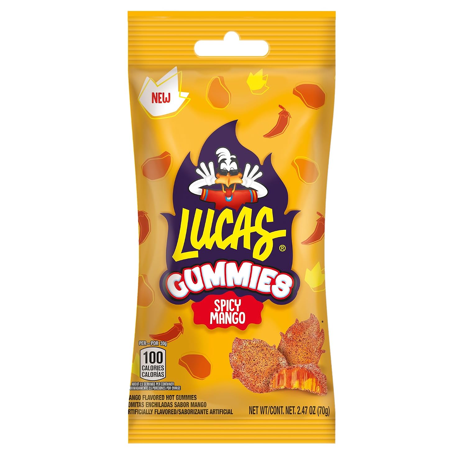 Detalle 2 de Lucas Spicy Mango Gummies, 12-Pack, 29.6 oz