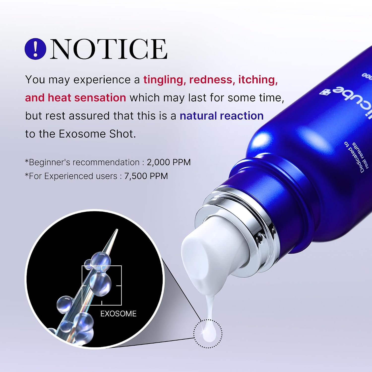 Detalle de medicube Zero Exosome Shot 7.500 ppm Spicule Gesichtsserum – Skin Booster