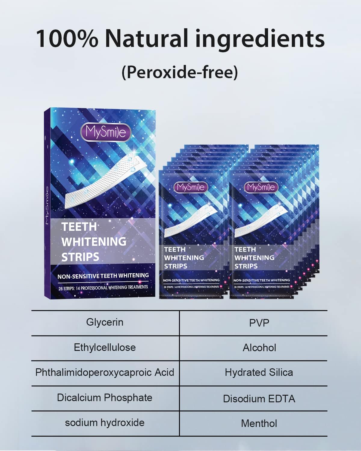 Thumbnail 6 de MySmile Teeth Whitening Strips 14 Treatments (Non-Sensitive Formula, 28 Strips) – Safe, Fast, At-Home Whitening