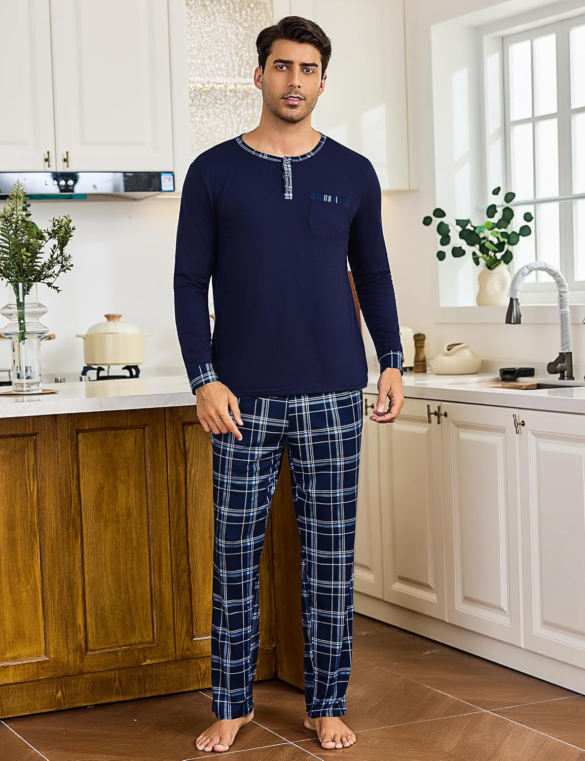 Detalle de Litherday pyjama coton hiver homme