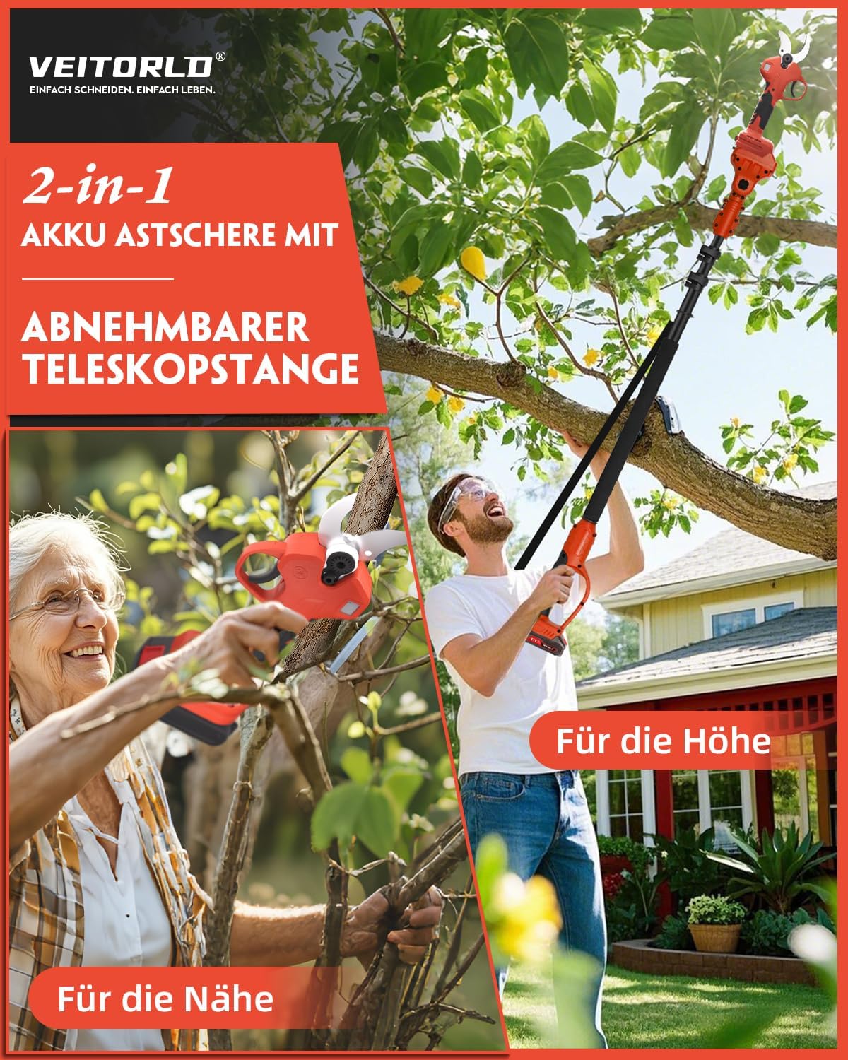 Detalle 2 de Veitorld Astschere Teleskop 40 mm