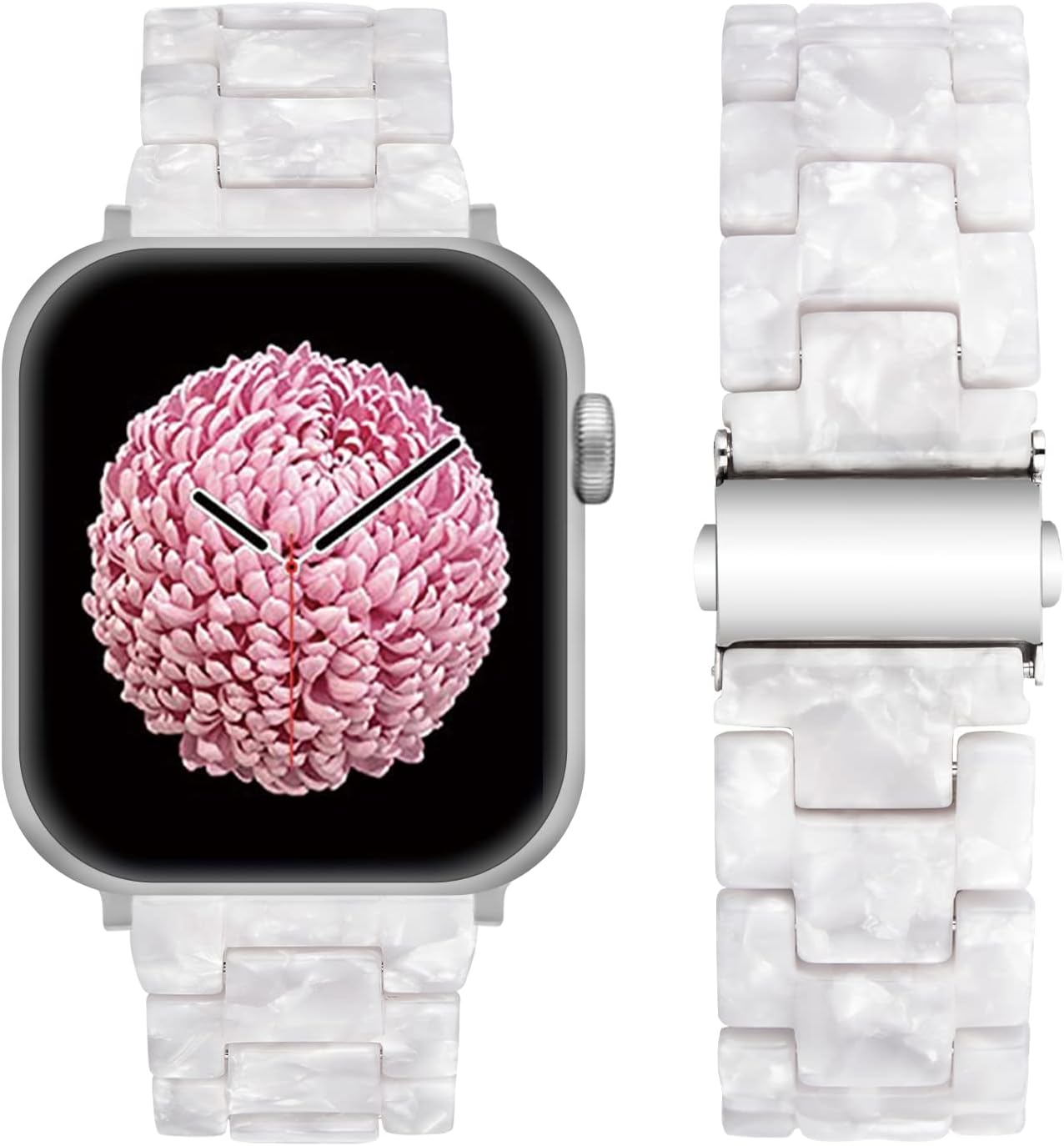 Detalle de SEURE Resin-Kunststoff-Armband kompatibel mit Apple Watch (38/40/41/42/44/45/46/49 mm)