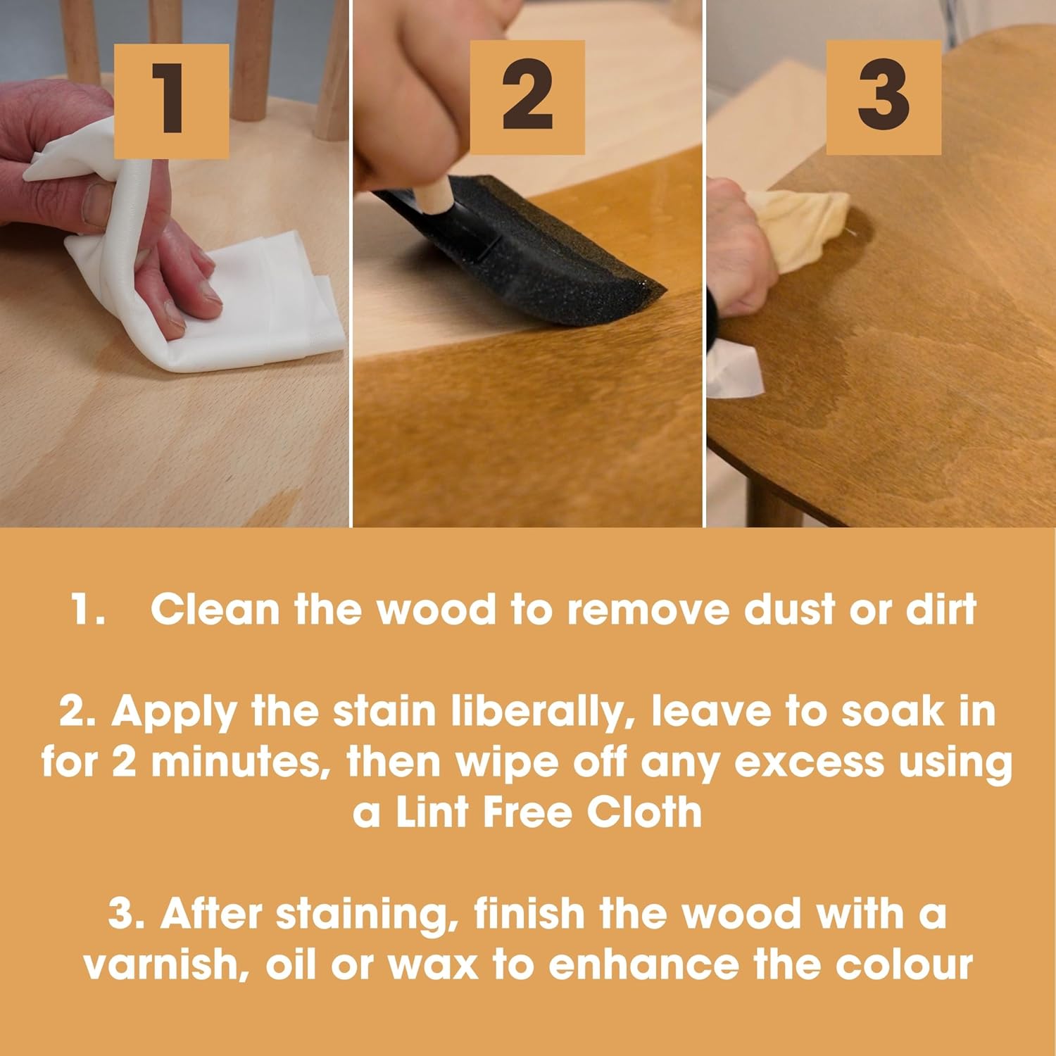 Thumbnail 3 de Furniture Clinic Wood Stain (Mahogany) – Fast Drying, Water Based, 5L