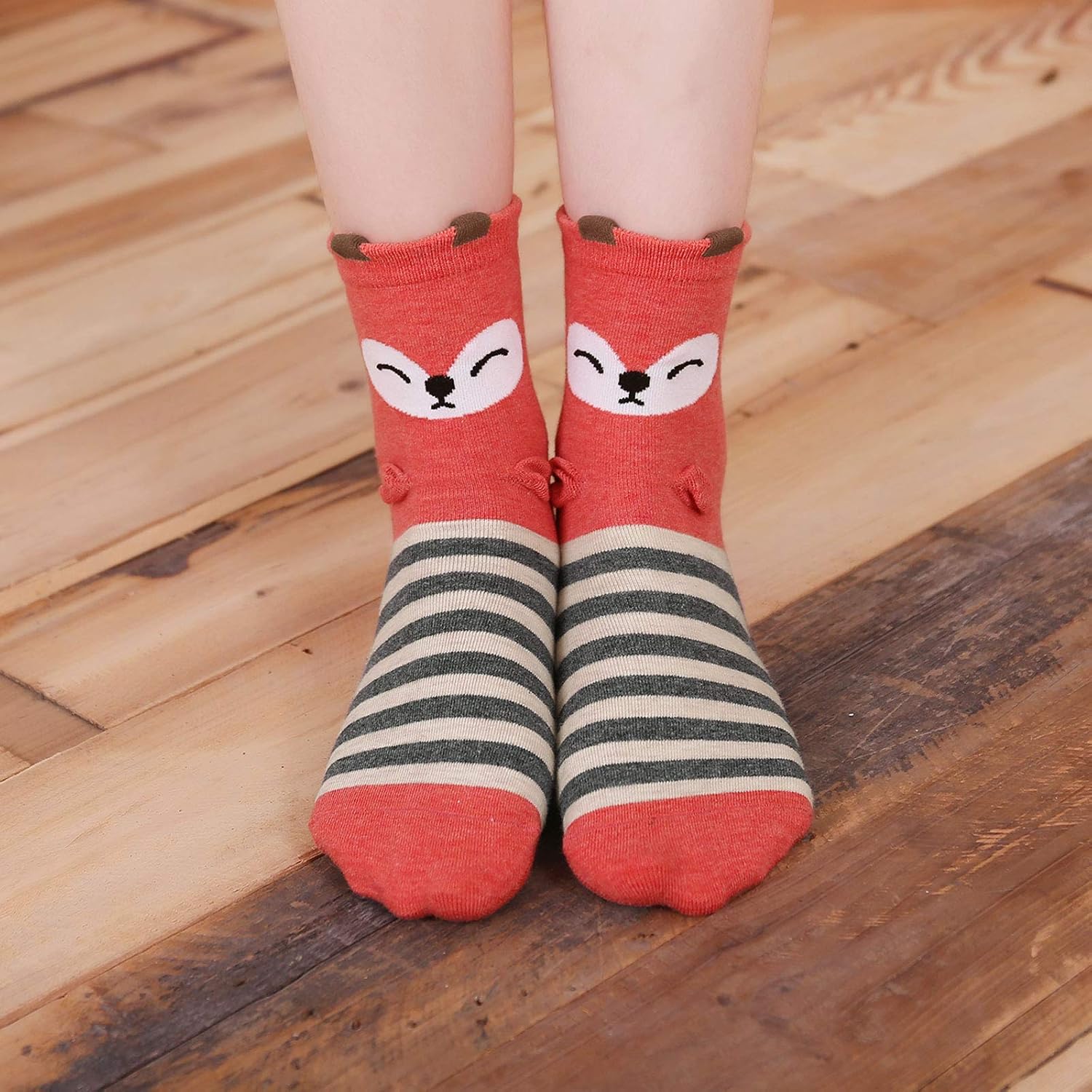 Detalle de Chaussetettes Fantaisie Femme Animaux EU 37‑43