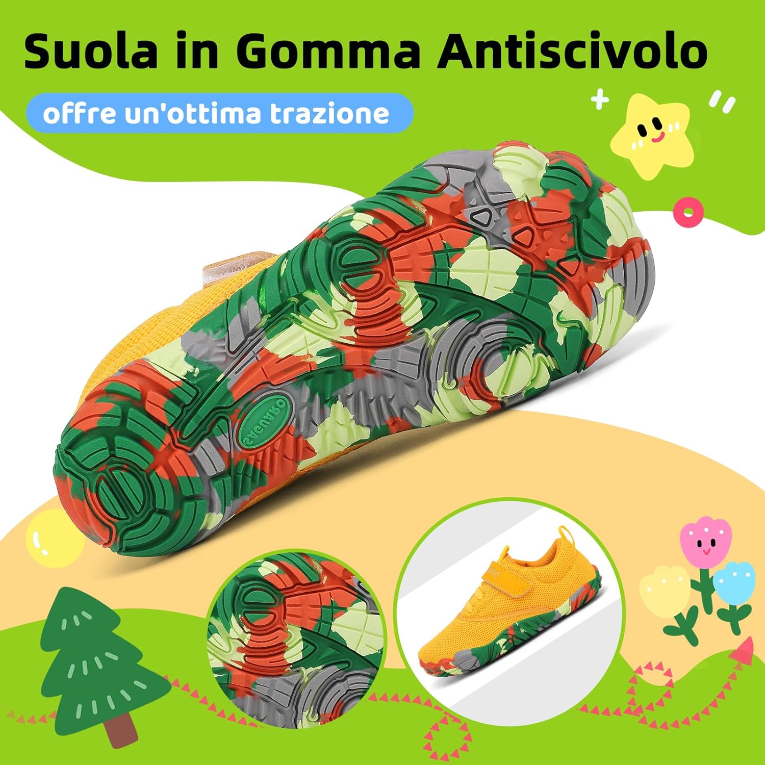 Thumbnail 4 de SAGUARO Bambini Scarpe Barfoot Morbido e Leggere: barefoot design per i piccoli esploratori (taglie 24-36)