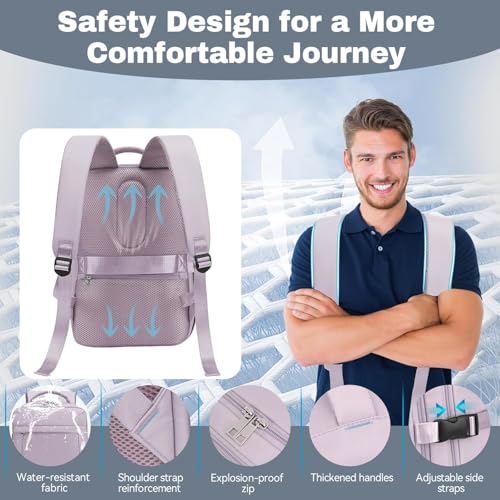 Detalle de Xkdoai Cabin Bags 40x30x20cm (24L) Underseat Backpack for Ryanair
