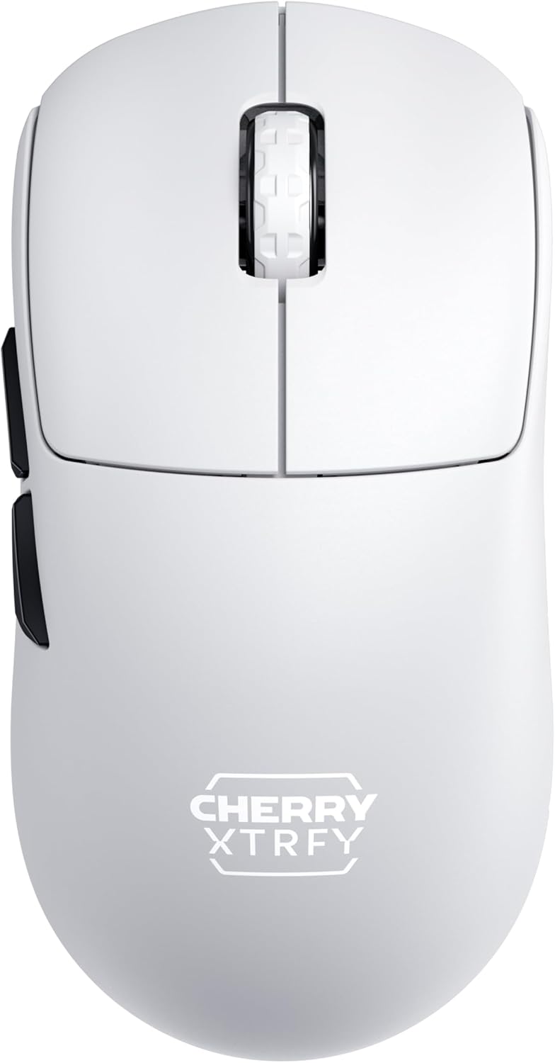 Detalle de CHERRY XTRFY M68 Pro Wireless – ultraschnelle kabellose Gaming-Maus (Weiß, 55 g)