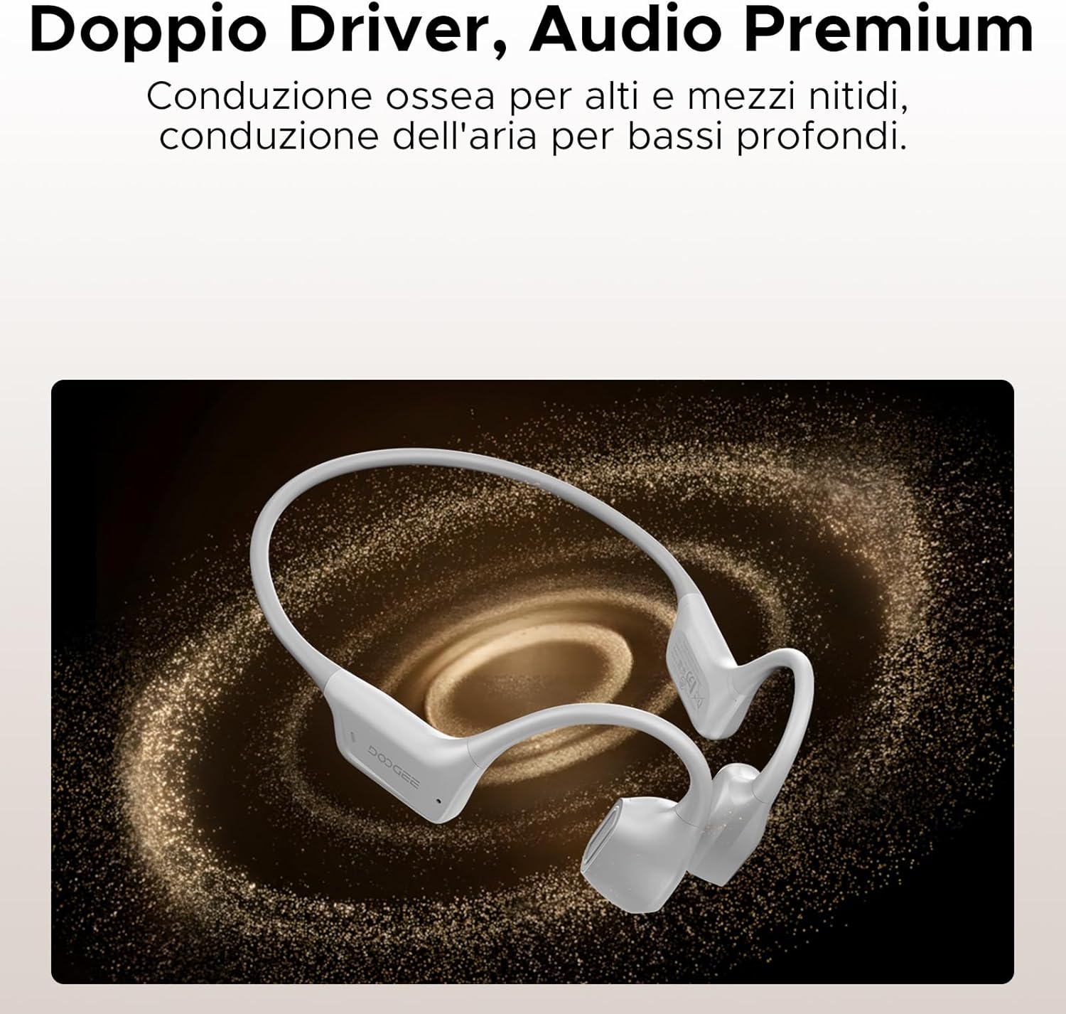 Detalle 1 de DOOGEE Cuffie a conduzione ossea IP68