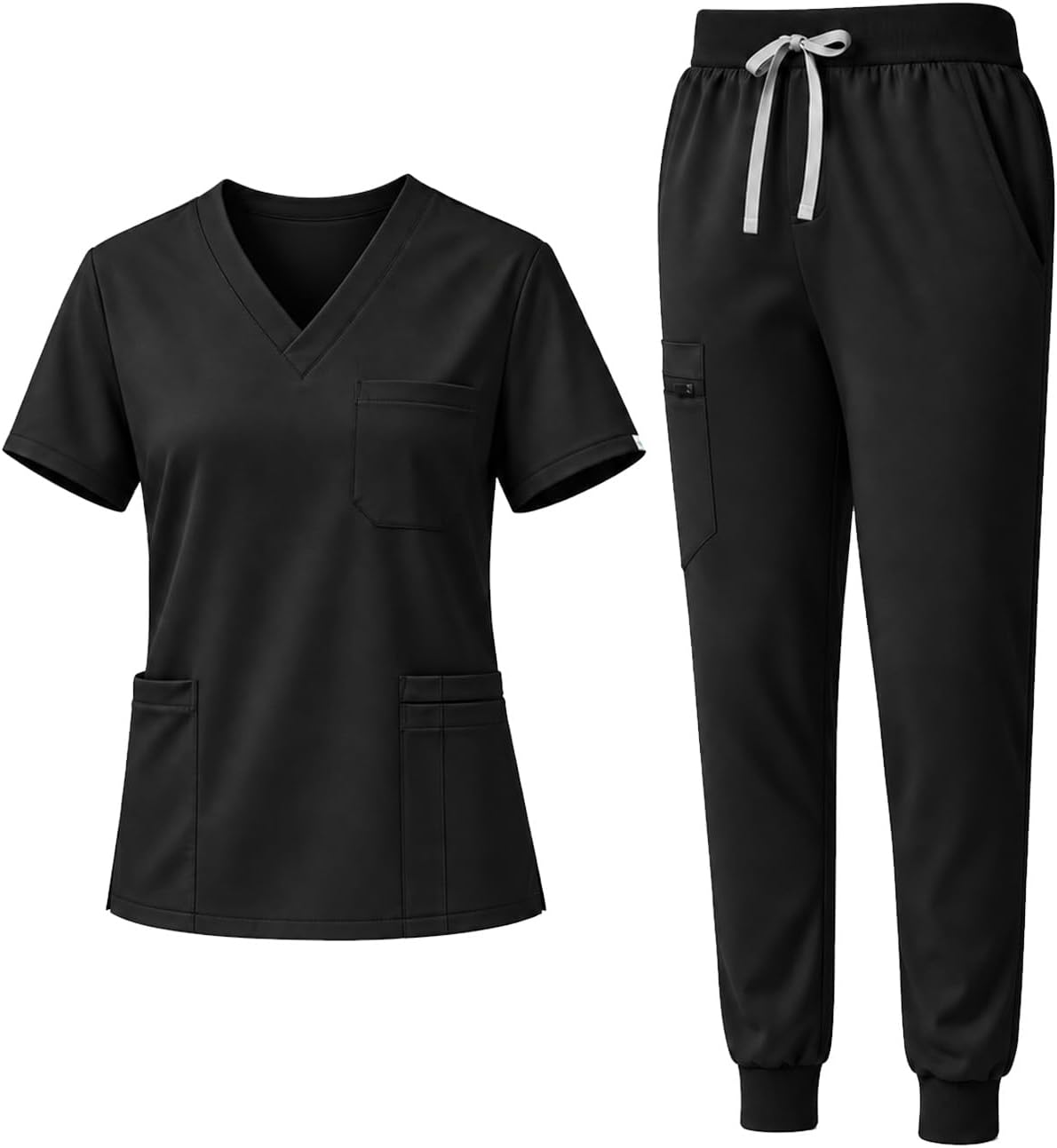 Detalle de Eadflie Women's Scrub Set with 9 Pockets