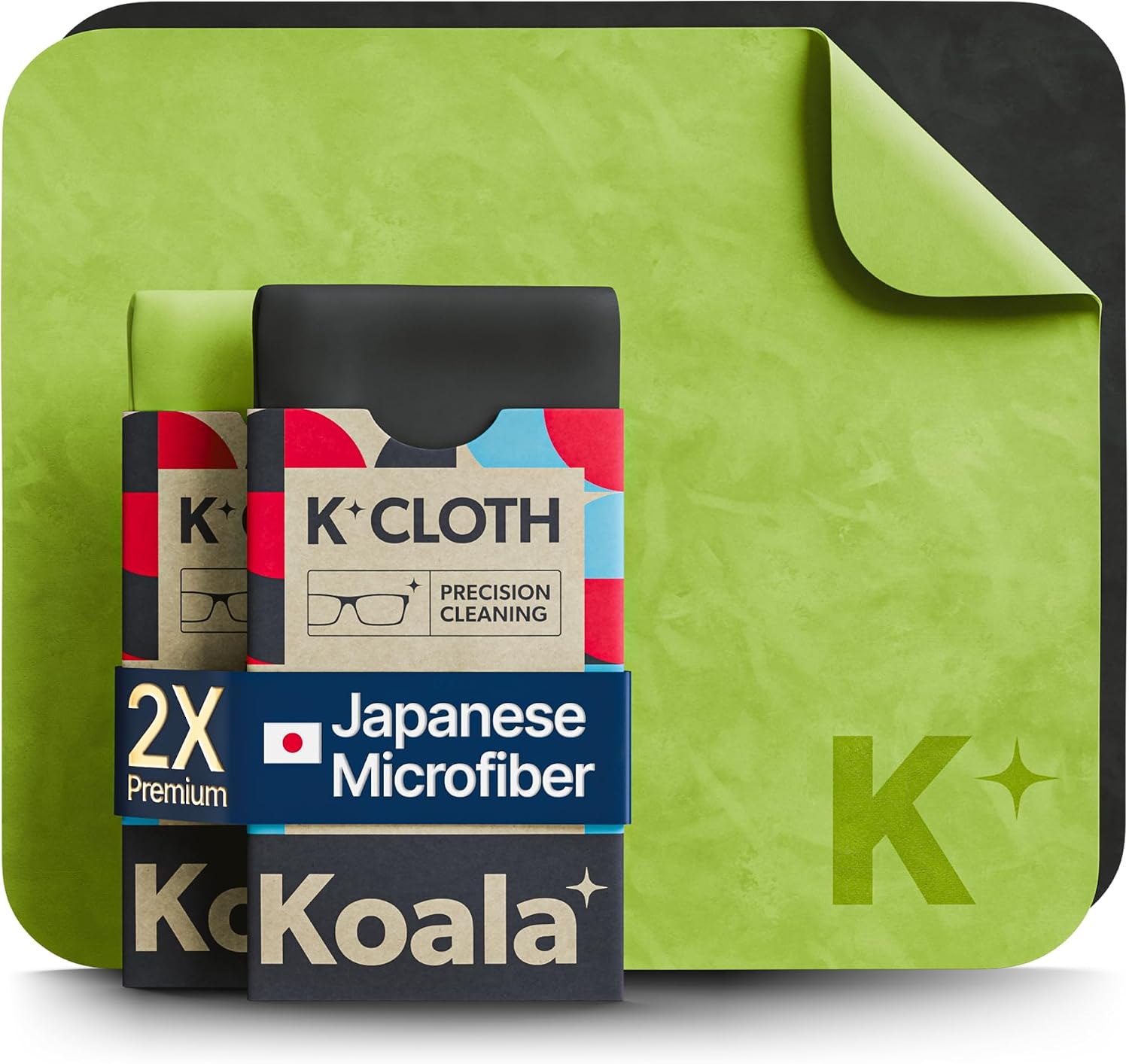 Detalle de Koala Lifestyle KOALA-KLOTH-HITECH-6X7-2 レンズクリーニングクロス 日本製マイクロファイバー 2枚組