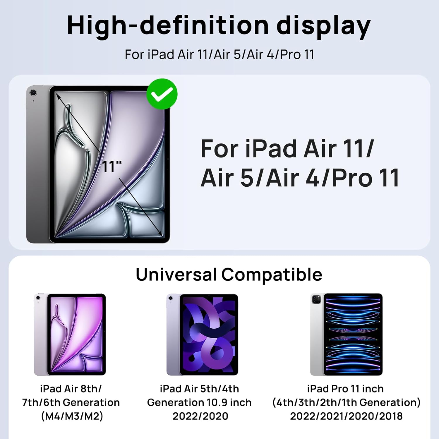 Thumbnail 1 de Gerutek 11-inch iPad Air Rugged Case with 360° Stand and Straps (M2/M3/M4) – Blue