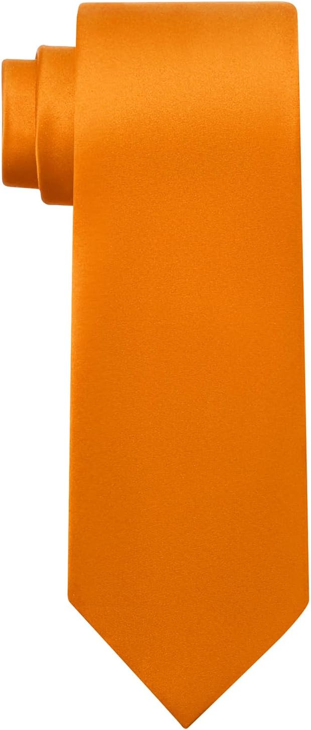 Thumbnail 6 de KOOELLE Men’s Solid Pure Color Microfiber Necktie (8cm) — Formal Black