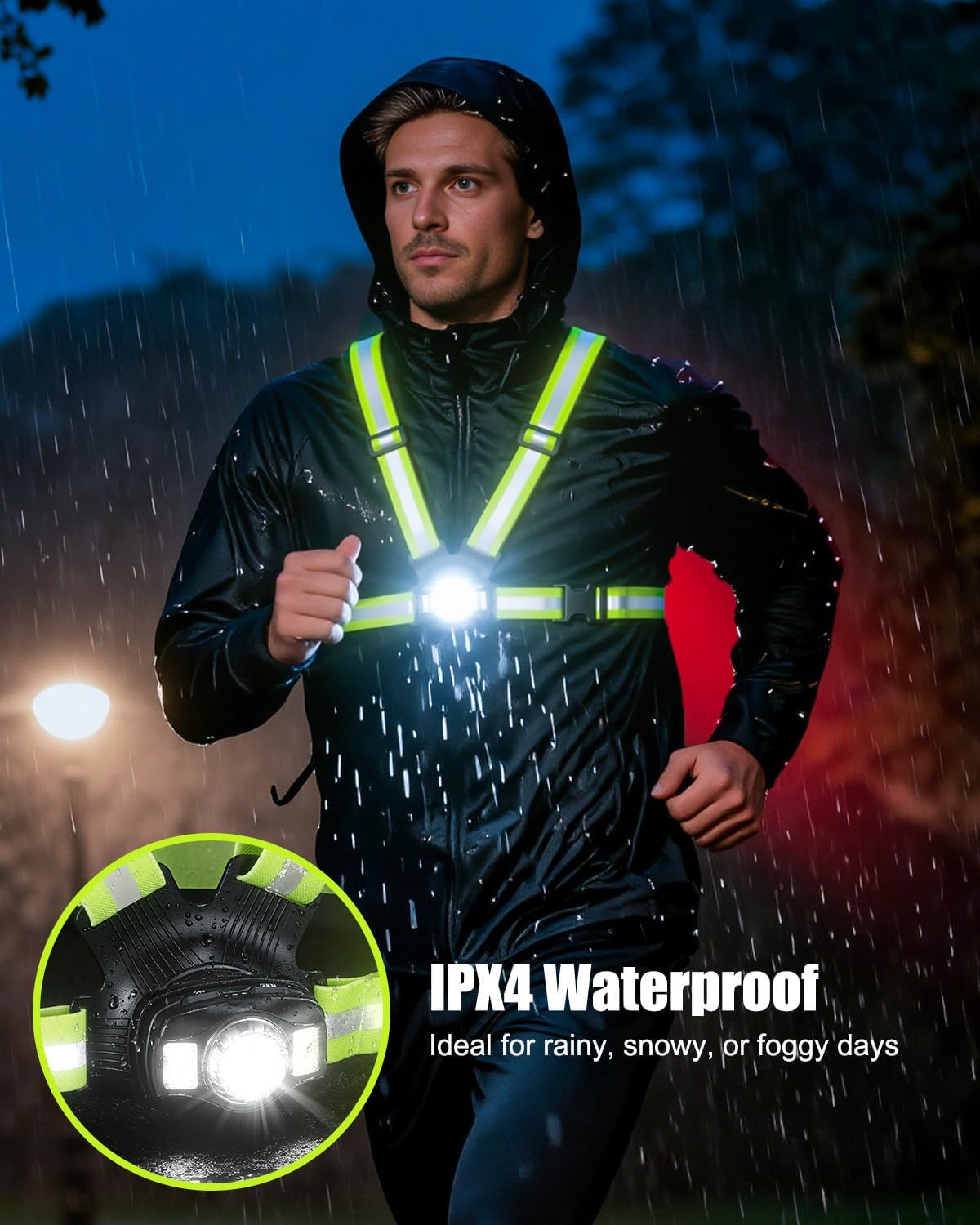Thumbnail 5 de Babacom Running Lights 500LM chest light with vest