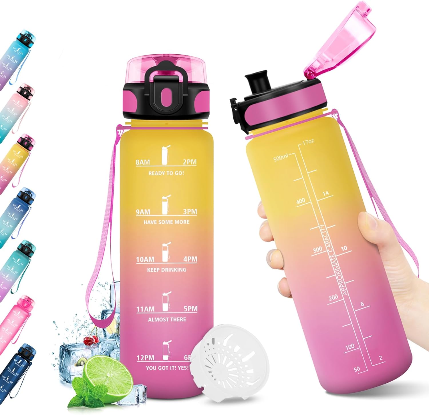 KollyKolla Botella de agua 500ml para niños