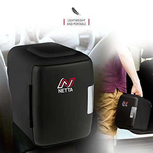 Detalle de NETTA 5L Mini Fridge – Portable Cool & Warm Mini Fridge for Drinks, Snacks and Skincare