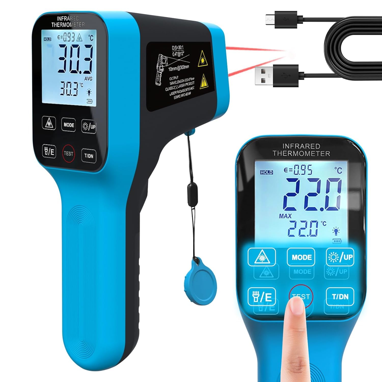 Detalle de Infrared thermometer gun HP-1600