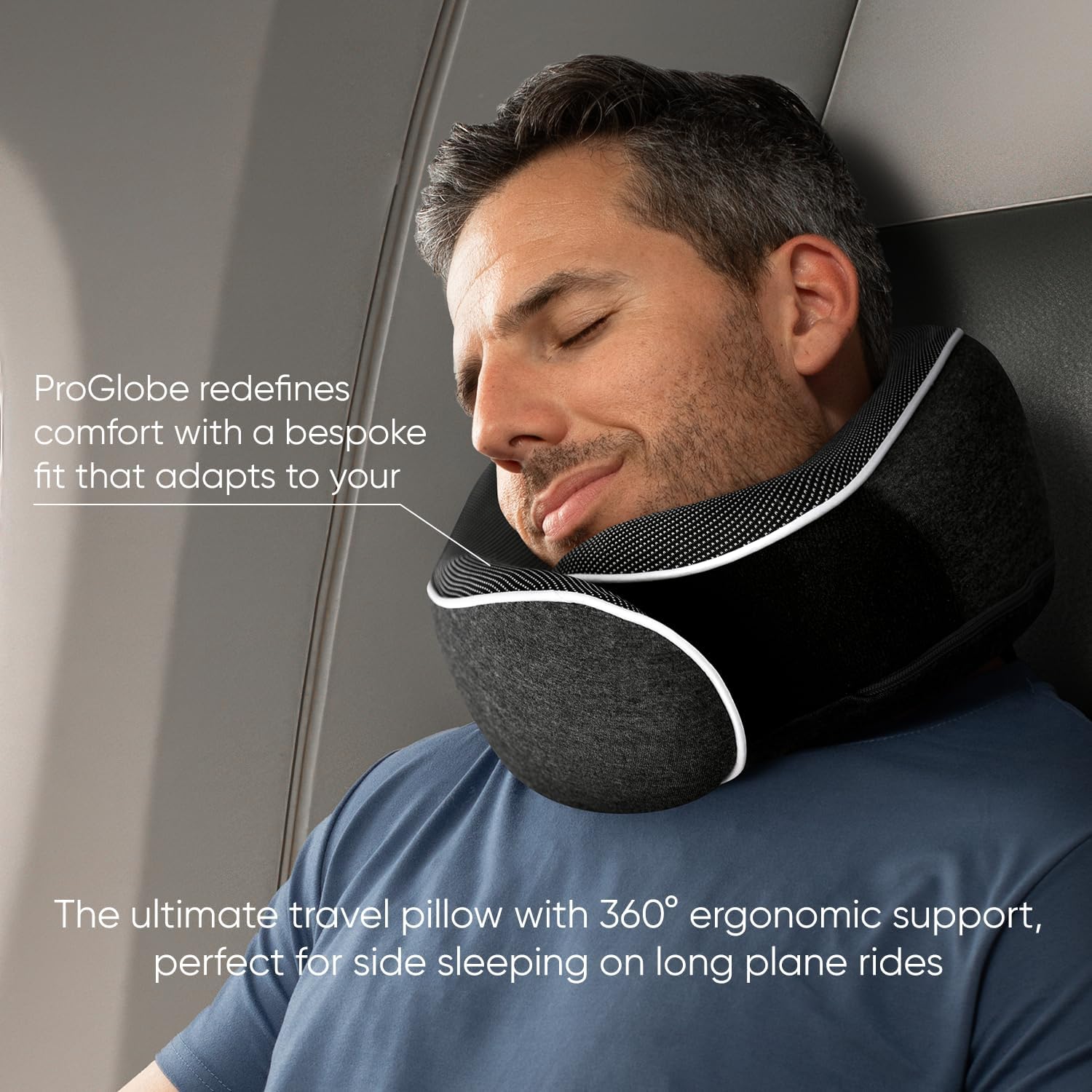 Thumbnail 5 de Proglobe Travel Pillow memory foam neck pillow set