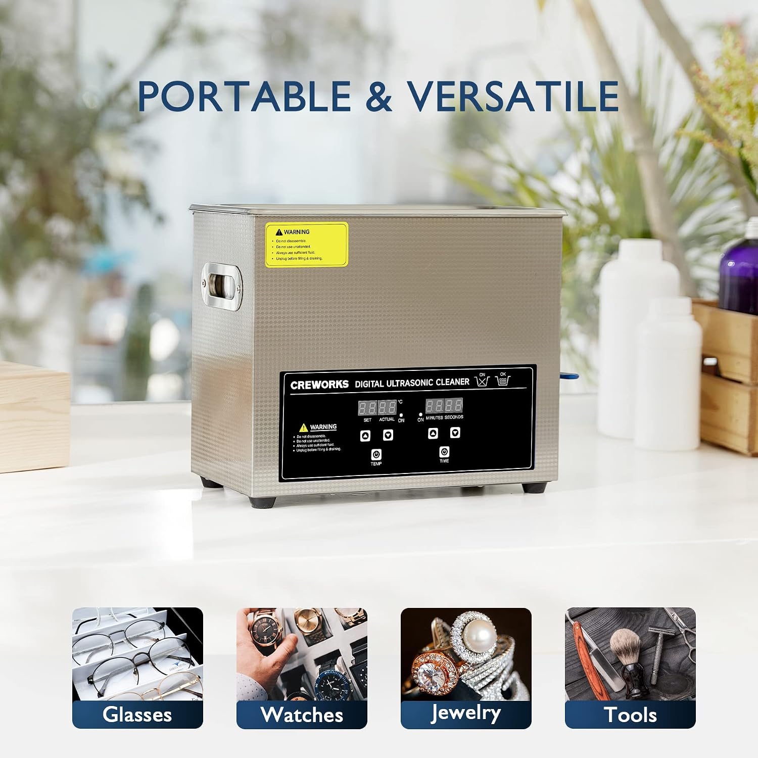 Detalle de CREWORKS Ultrasonic Cleaner 30L