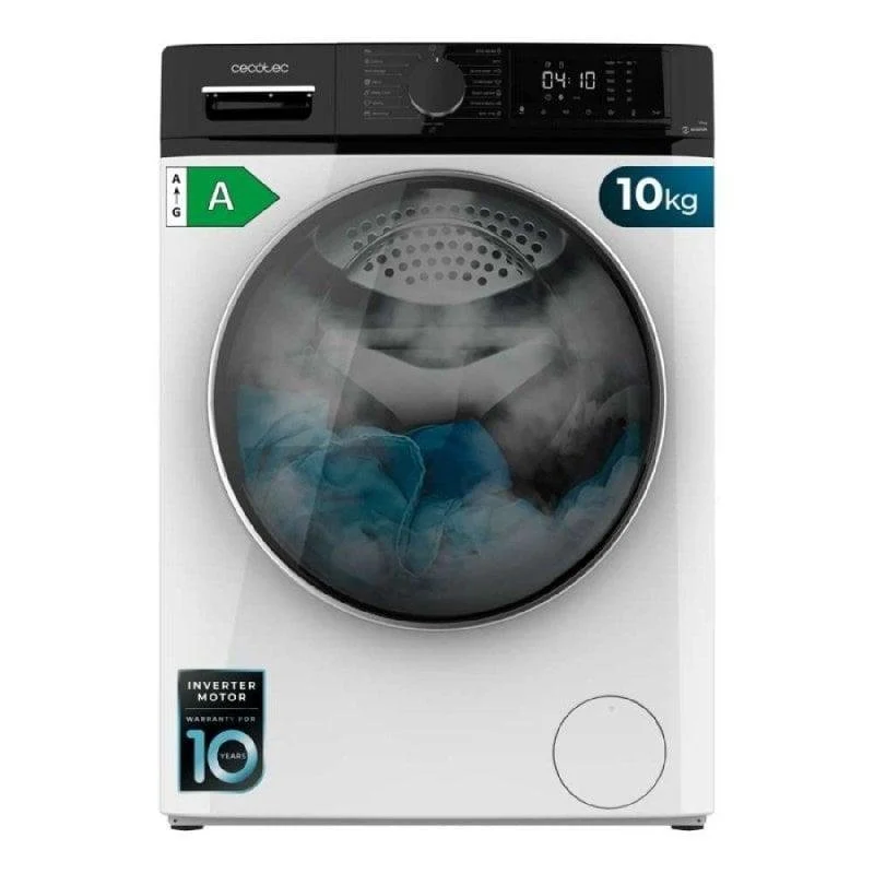 Detalle de Lavadora Cecotec Bolero DressCode 10610 10 kg carga frontal 1.400 rpm Steam Max Inverter Plus